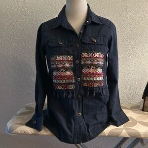 Hummingbird Embroidered Jacket